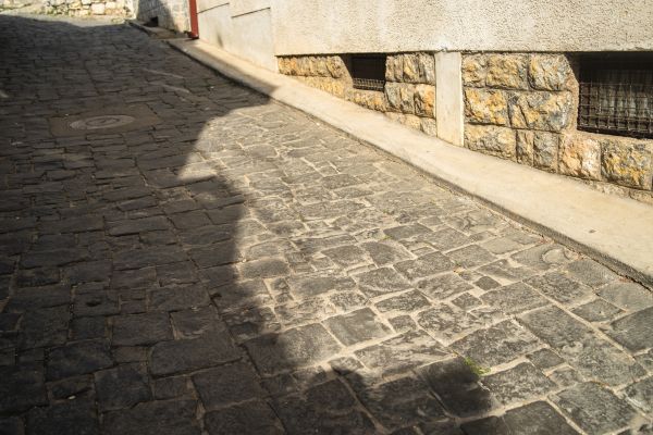 Stone Sidewalk Repair in Fort Smith
